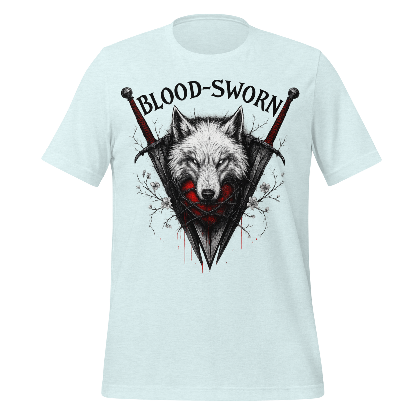 Blood Sworn Wolf and Swords Tee