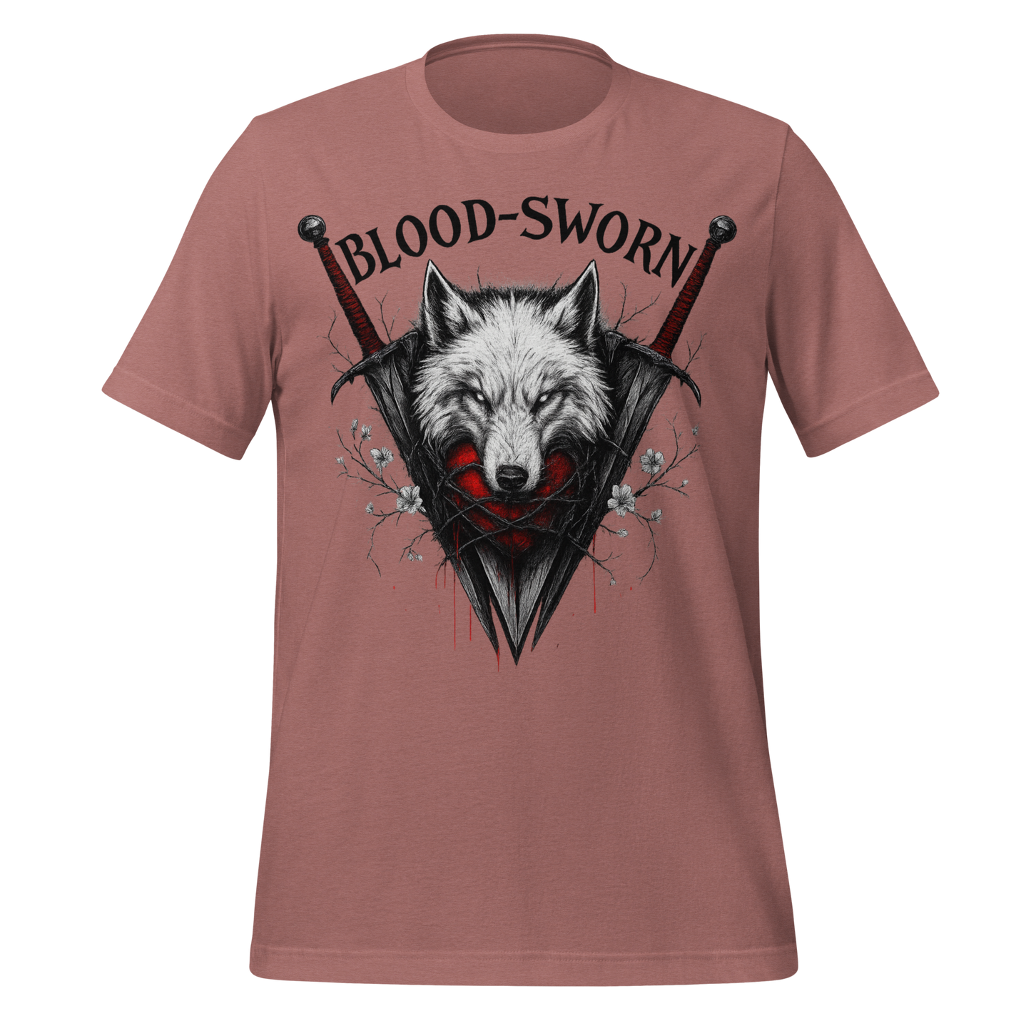 Blood Sworn Wolf and Swords Tee