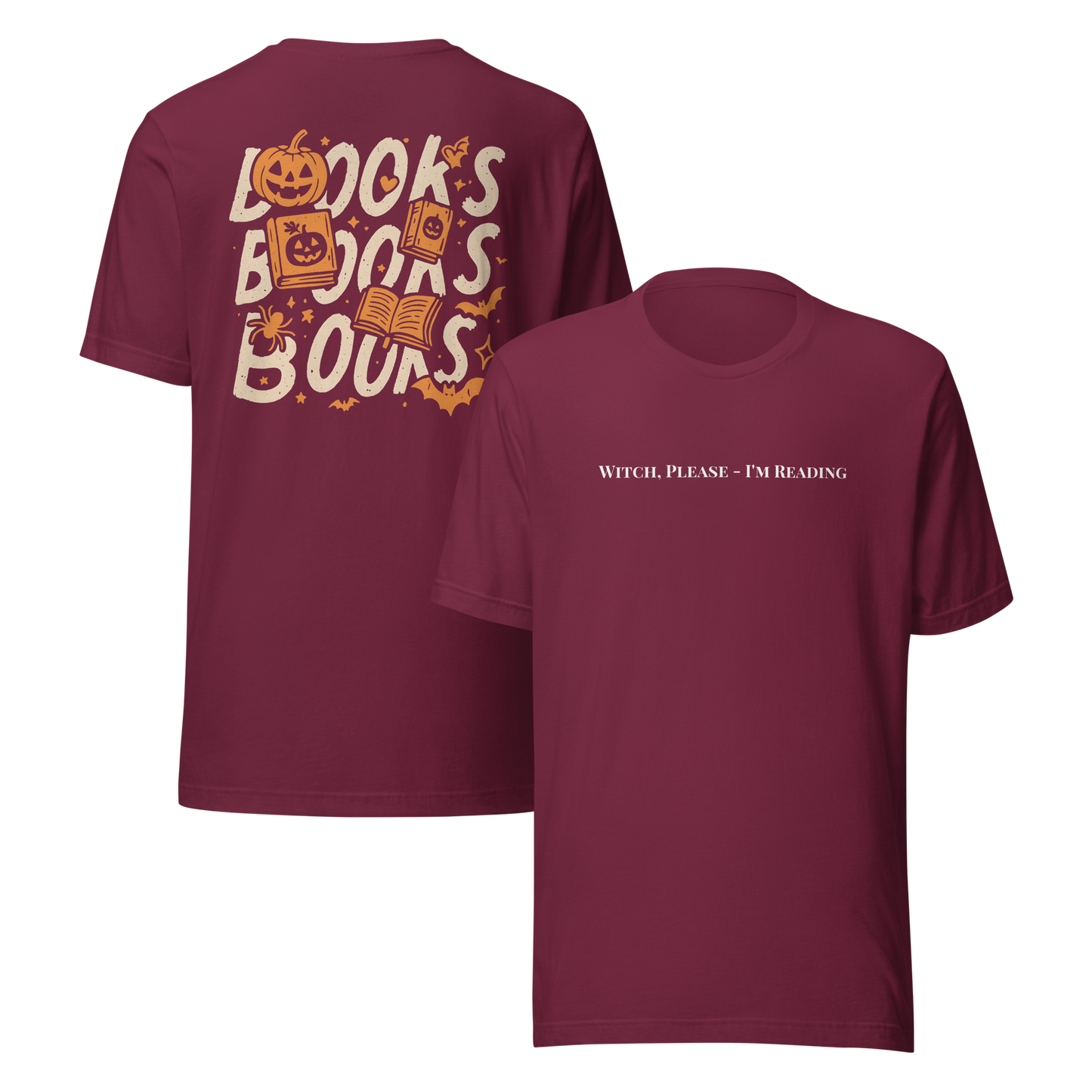Books & Pumpkins Halloween Tee