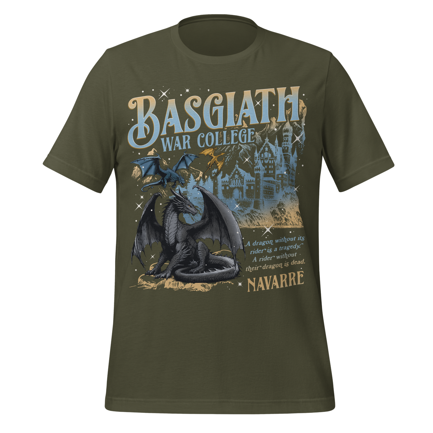 Blue Basgiath College Tee