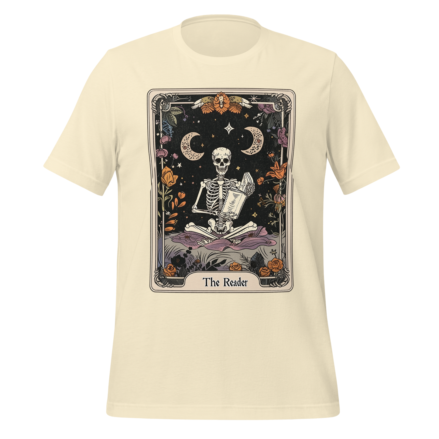 The Reader – Tarot Card Skeleton Tee