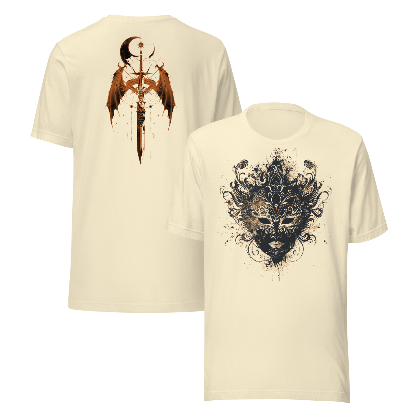 Nesta Archeron: Valkyrie Mask and Sword Tee