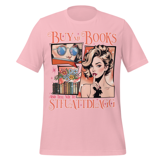 Buy Me Books & Shut Me Up Tee - MagicMerchEmporium