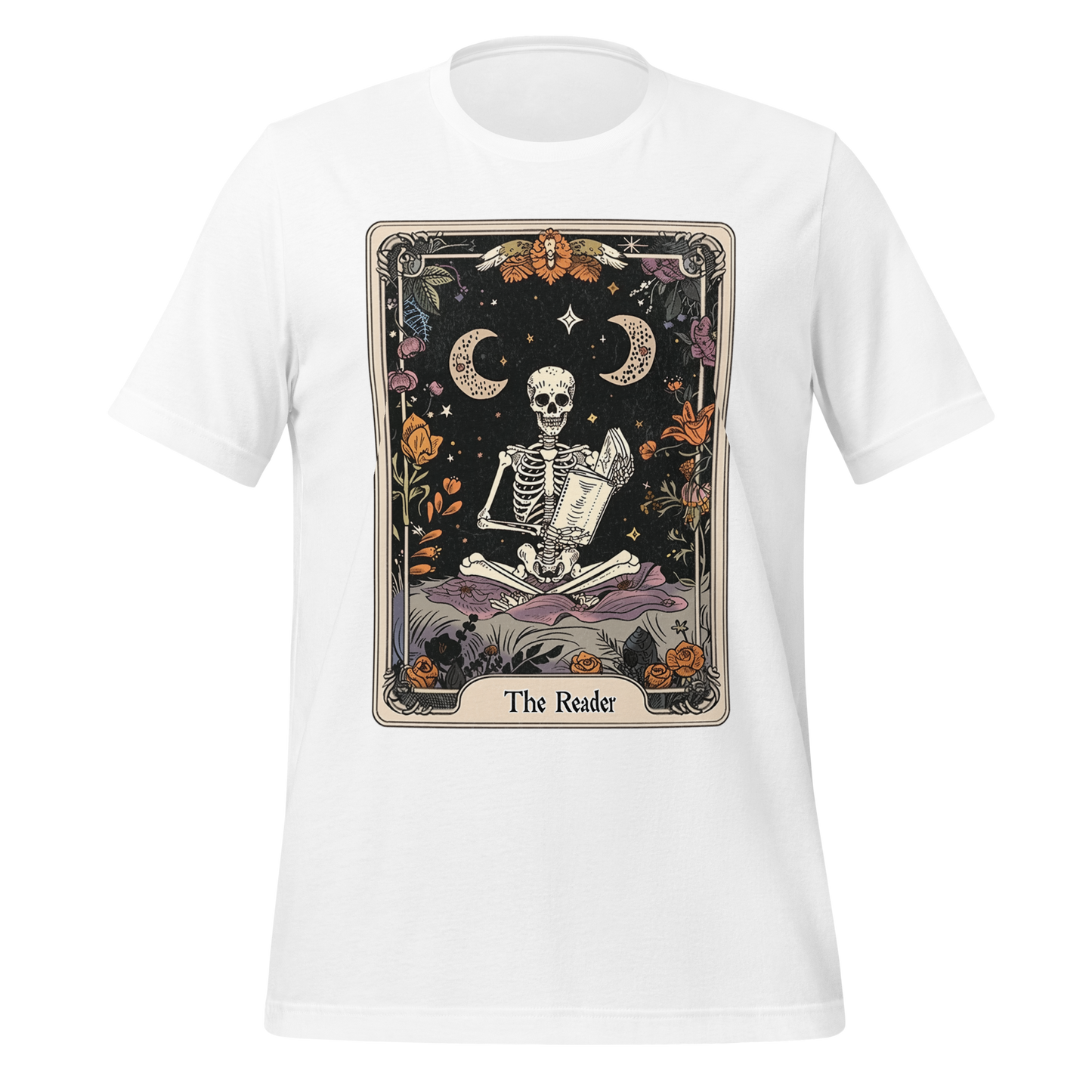 The Reader – Tarot Card Skeleton Tee
