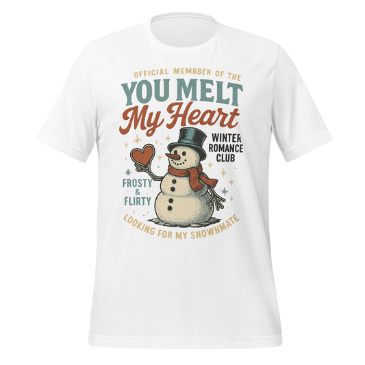 You Melt My Heart Winter Romance Club Tee