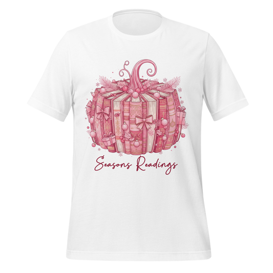 Seasons Readings Book Pumpkin With Ornaments Tee