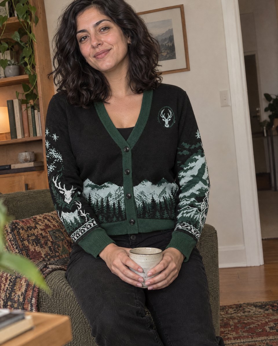 Knitted Cardigan worn in size S