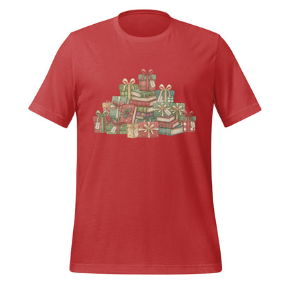 Festive Christmas Presents Graphic Red T-shirt