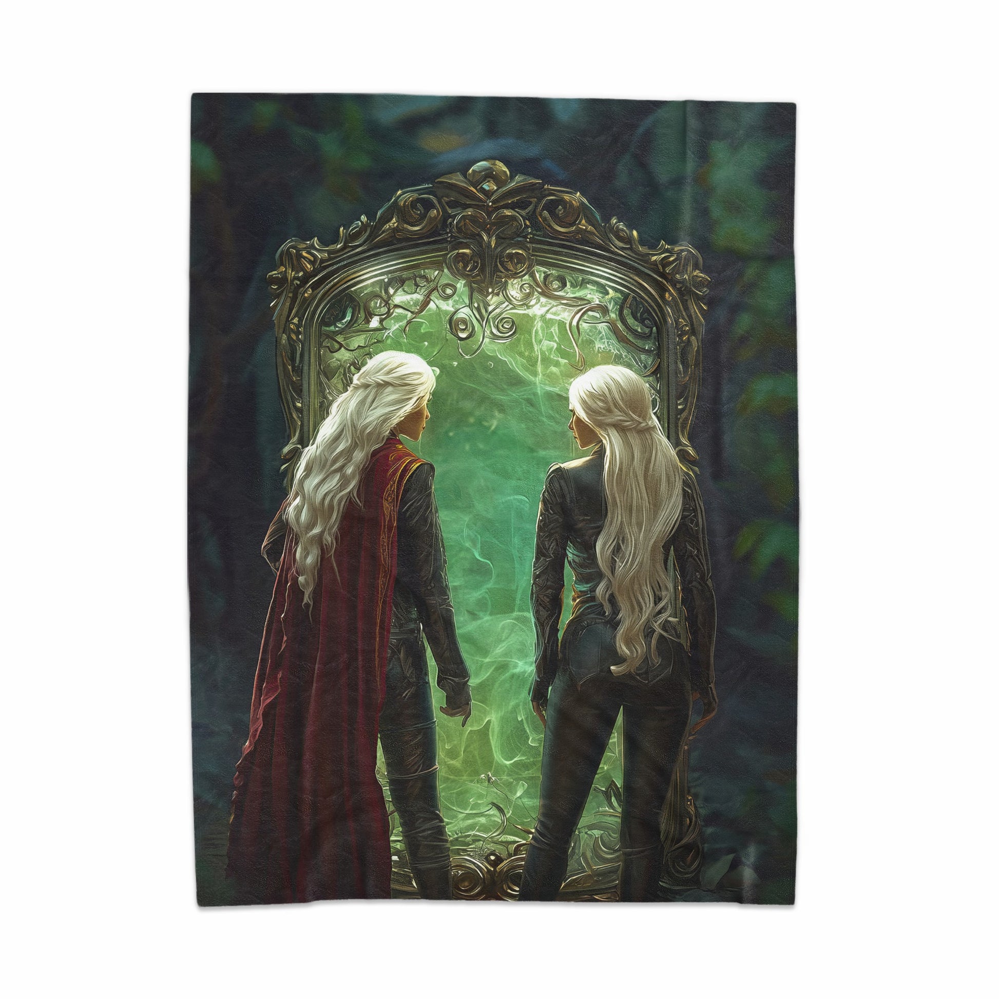 Enigmatic Fantasy Scene with Two Figures Poster