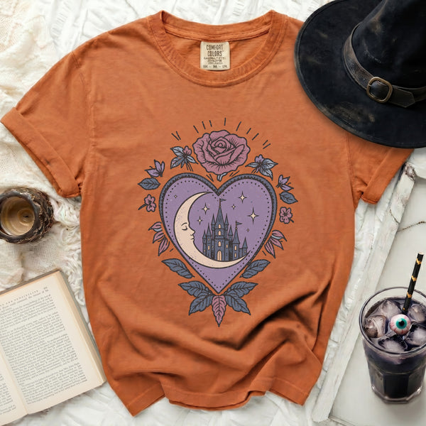 Moonlit Castle Tee in Yam