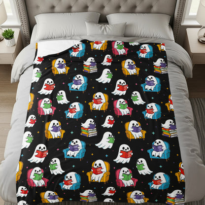 Adorable Ghost Pattern Cozy Blanket for Kids