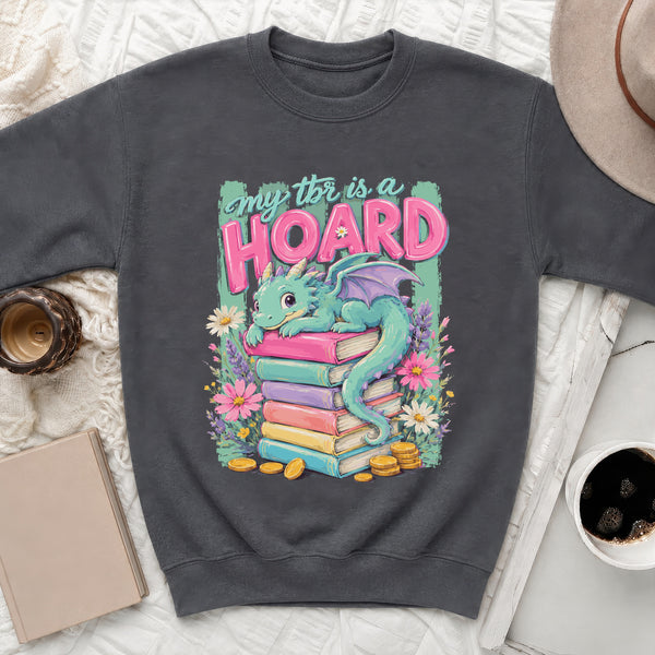 My TBR is a Hoard Dragon Sweatshirt in Dark Heather