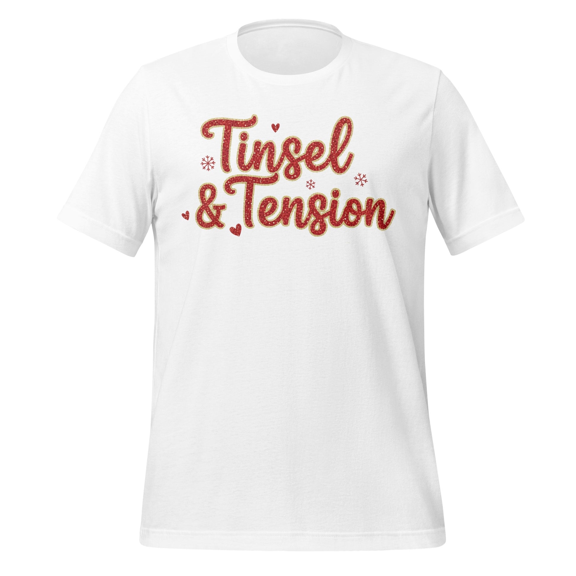 Tinsel and Tension Graphic Tee Holiday Shirt