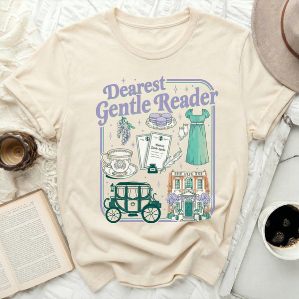 Dearest Reader Tee in Natural