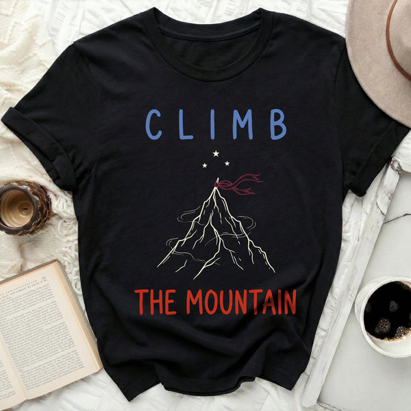 Two-Tone Summit Script Tee in Black