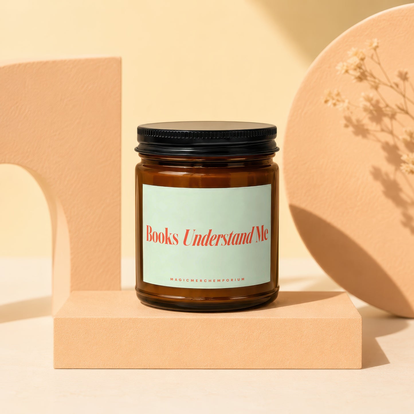 Amber jar candle