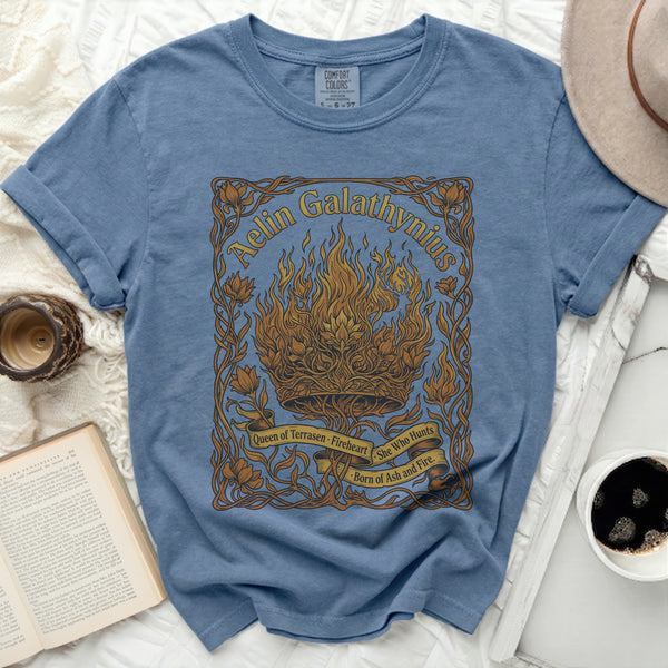 Aelin Galathynius Tee in Blue Jean