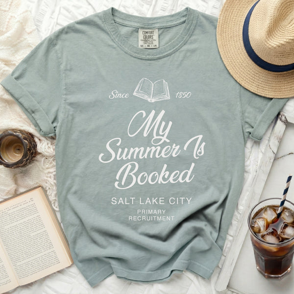 Booked Summer Legacy Tee in Bay