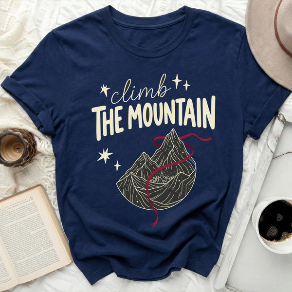 Midnight Mountain Path Tee in Navy