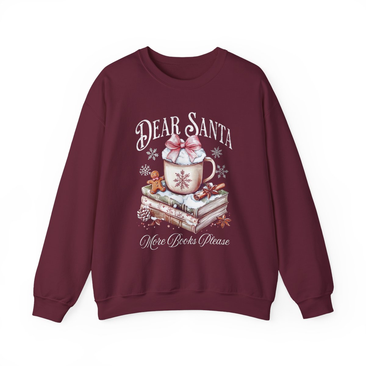 Dear Santa More Books Please Festive Sweatshirt