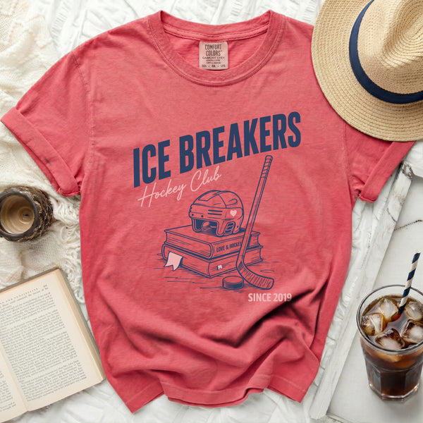 Ice Breakers Hockey Club Tee in Watermelon