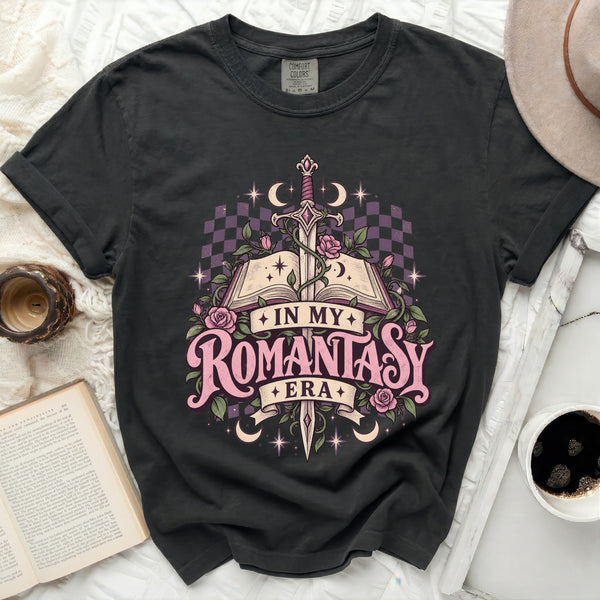 Romantasy Era Grimoire Tee in Black