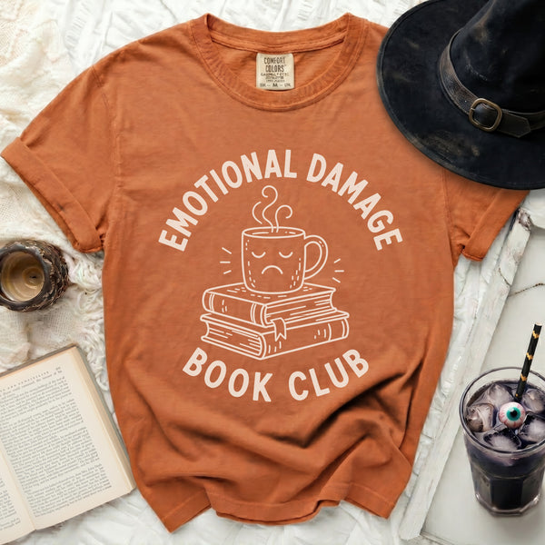 Emotional Damage Book Club Tee in Yam