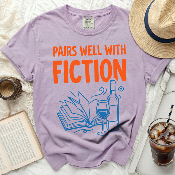 Pairs Well With Fiction Tee in Orchid