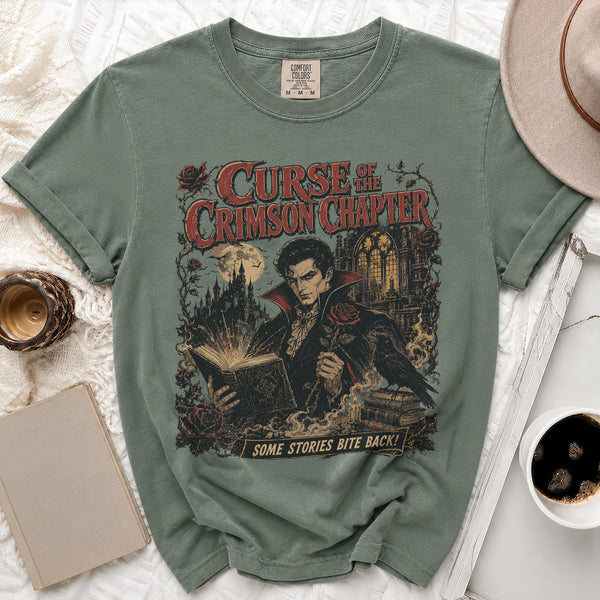 Vampire Stories Tee in Moss