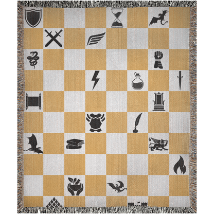 Fourth Wing Dragon Rider Blanket - Chessboard Edition ♟️🐉