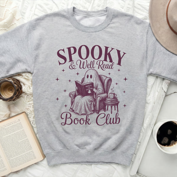 Well Read Ghost Sweatshirt in Sport Grey