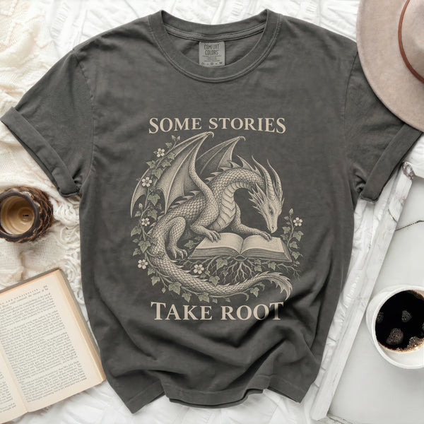 Stories Take Root Tee in Pepper