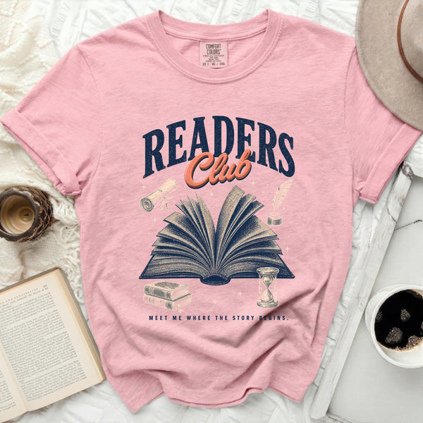 Readers Club Tee in Blossom