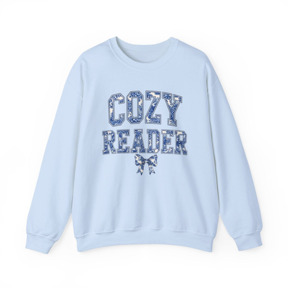 Cozy Reader Graphic Sweatshirt for Book Lovers