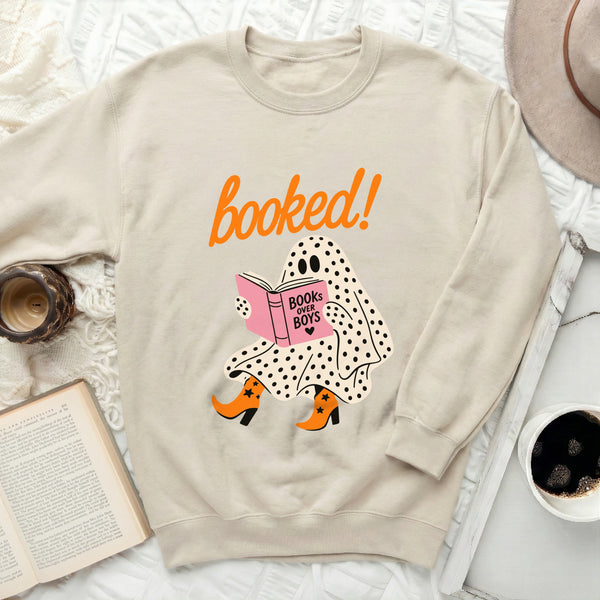 Booked Ghost Sweatshirt in Sand