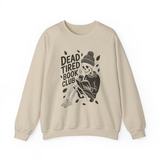 Dead Tired Book Club Skeleton Sweatshirt Product