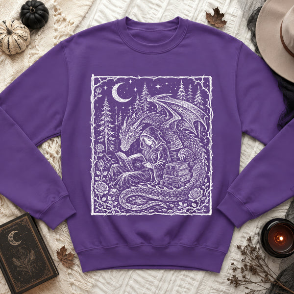 Moonlit Lorekeeper Sweatshirt in Purple