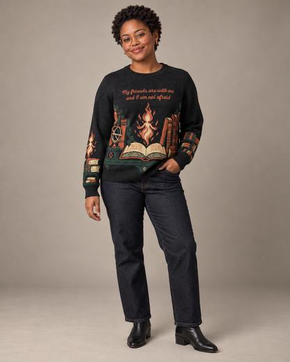 Lehabah’s Library Knitted Sweater