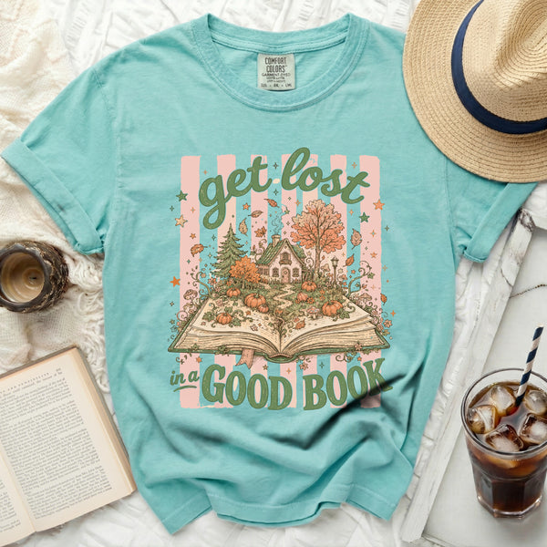 Autumn Storybook Tee in Island Reef
