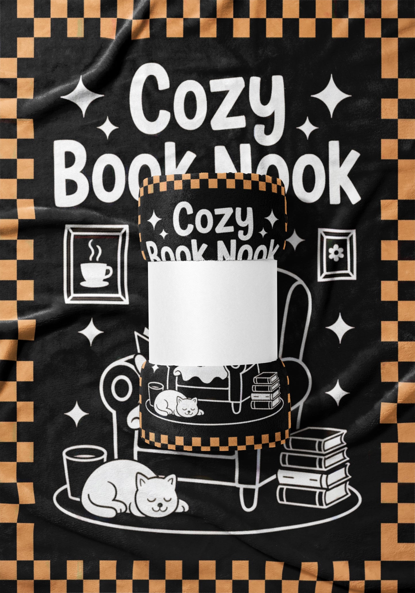 Cozy Book Nook Blanket for Reading Enthusiasts
