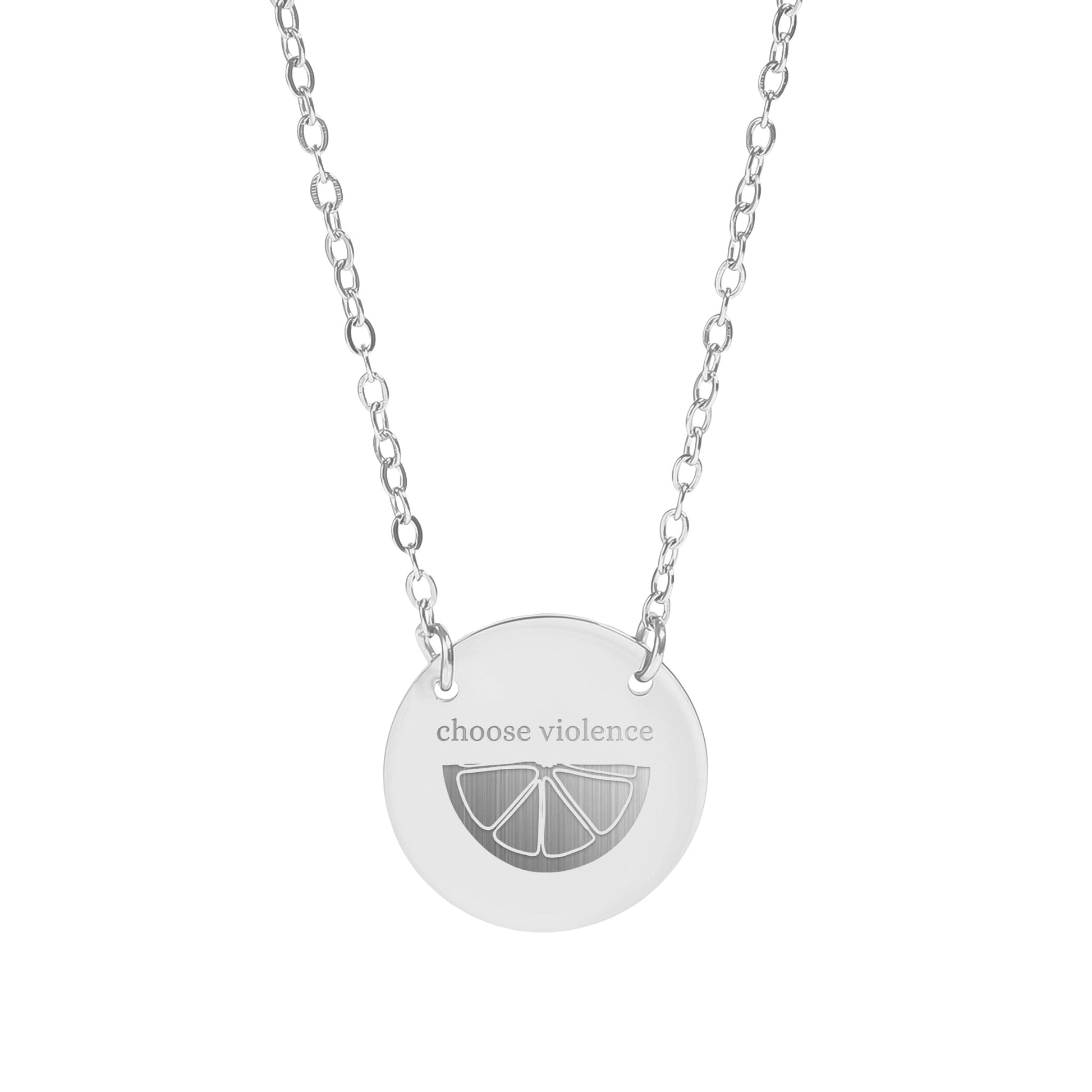 Choose Violence Lemon Slice Necklace