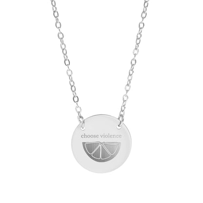 Choose Violence Lemon Slice Necklace