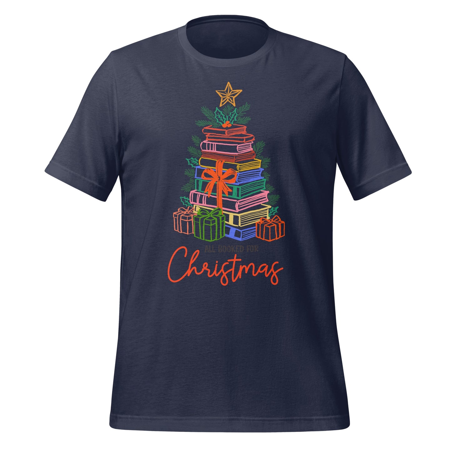 All Booked for Christmas Graphic T-shirt