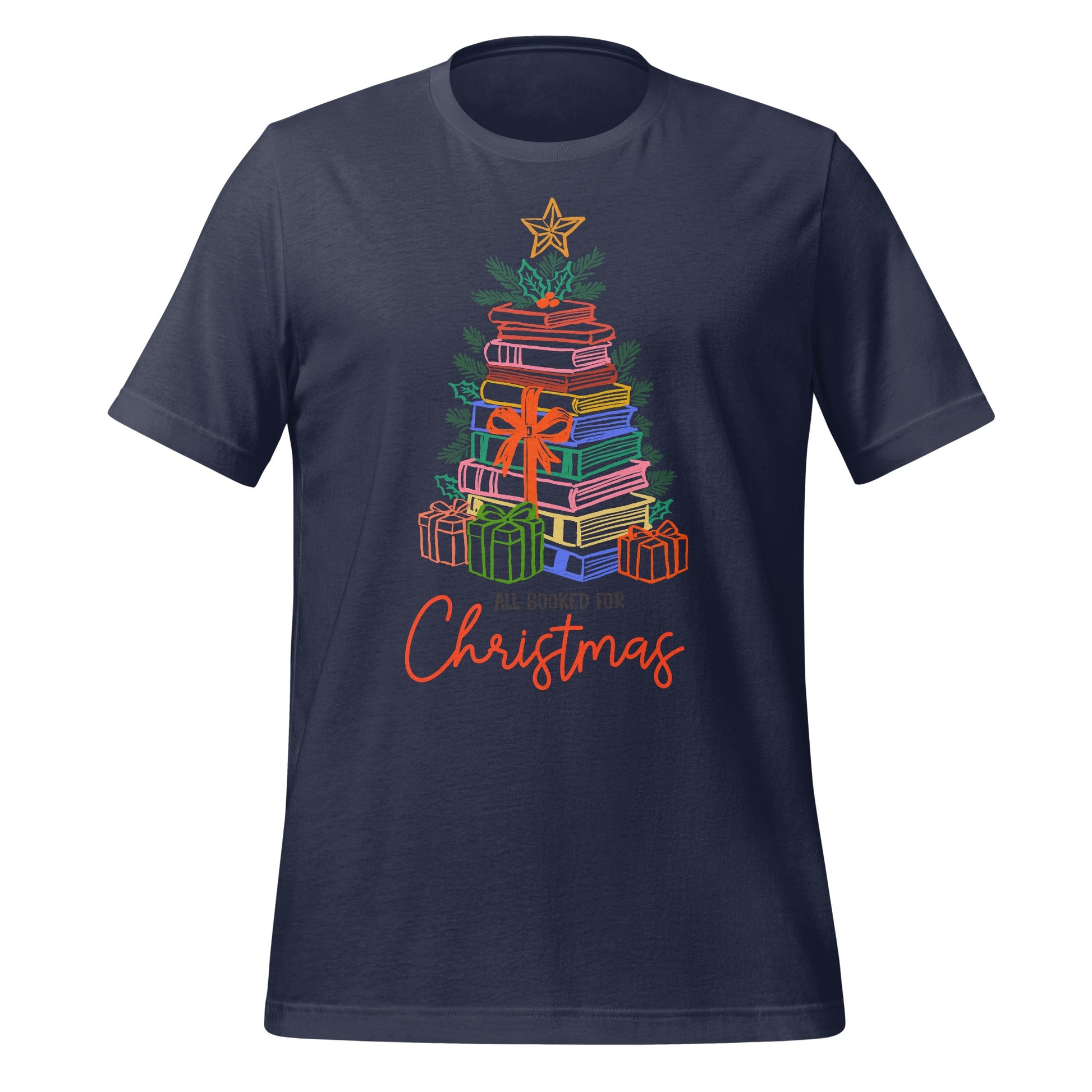 All Booked for Christmas Graphic T-shirt