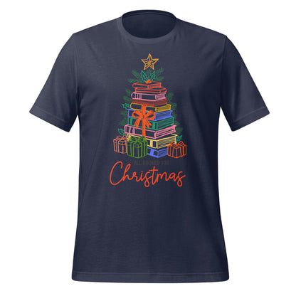 All Booked for Christmas Graphic T-shirt