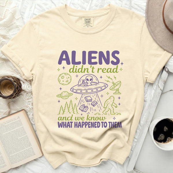 Alien Reader's Fate Tee in Ivory