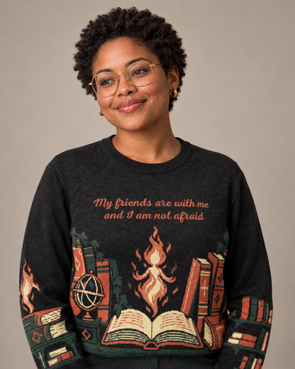 Lehabah’s Library Knitted Sweater