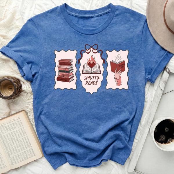 Vintage Romance Frames Tee in Heather True Royal