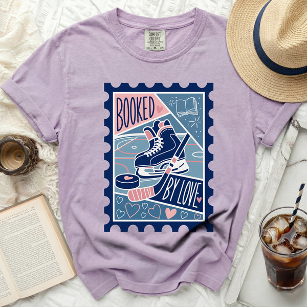 Booked by Love Hockey Fan Tee in Orchid