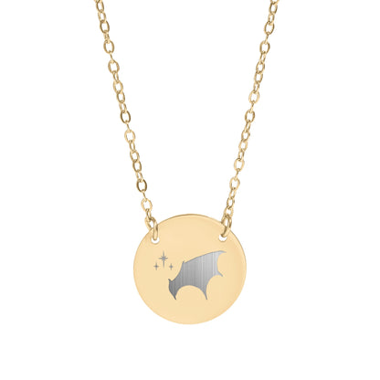 Sparkling Star and Moon Design Pendant Necklace
